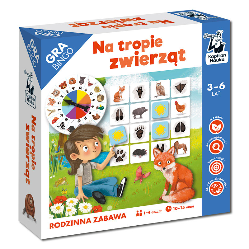 Gra bingo: Na tropie zwierząt
