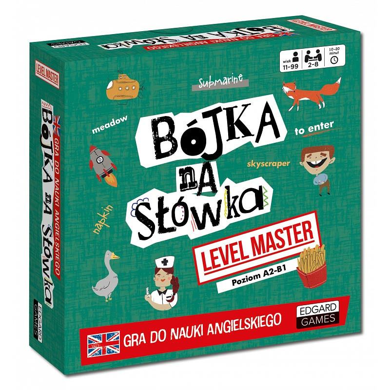 Bójka na słówka: Level Master - Gra do nauki języka angielskiego