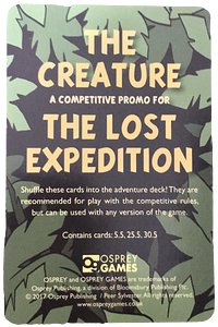 The Lost Expedition: The Creature – Competitive Promo