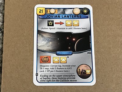 Terraforming Mars: Jovian Lanterns Promo Card