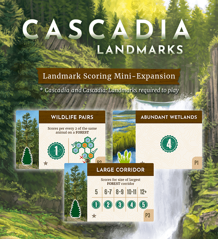 Cascadia: Landmarks – Landmark Scoring Mini-Expansion