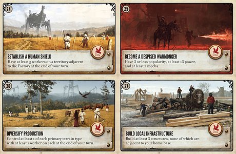 Scythe: Promo Pack #3 - Objective Cards 24-27