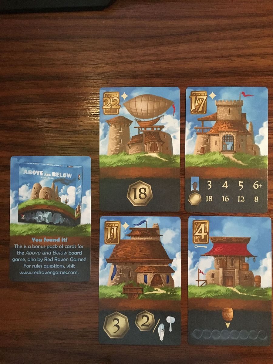 Above and Below: Megaland Bonus cards