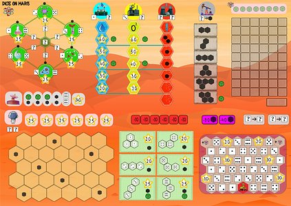Dice on Mars