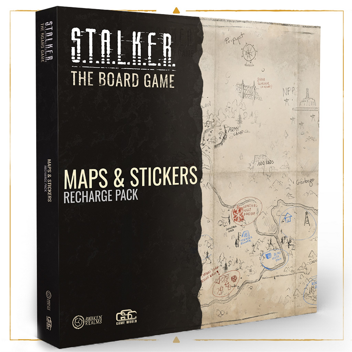 S.T.A.L.K.E.R. Gra planszowa - Mapy i naklejki - Pakiet odnawiający