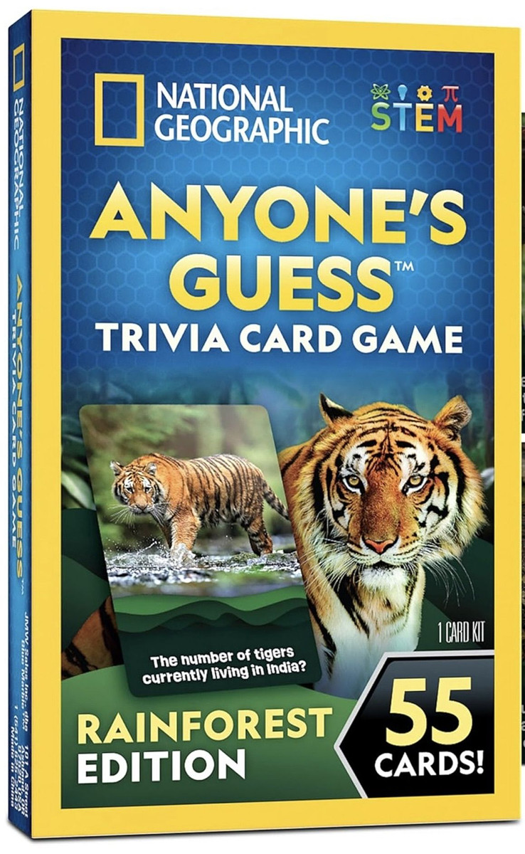 National Geographic: Anyone’s Guess Trivia Card Game – Rainforest Edition