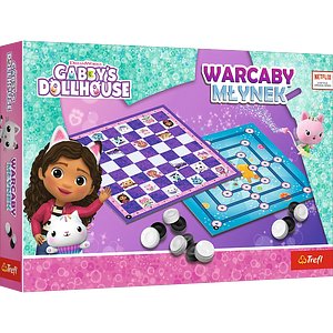 Warcaby i młynek: Koci Domek Gabi