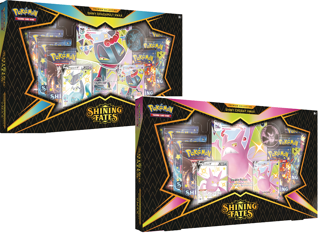 Pokemon TCG: 4.5 Shining Fates Premium V Box Display (6)