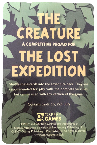 The Lost Expedition: The Creature – Competitive Promo