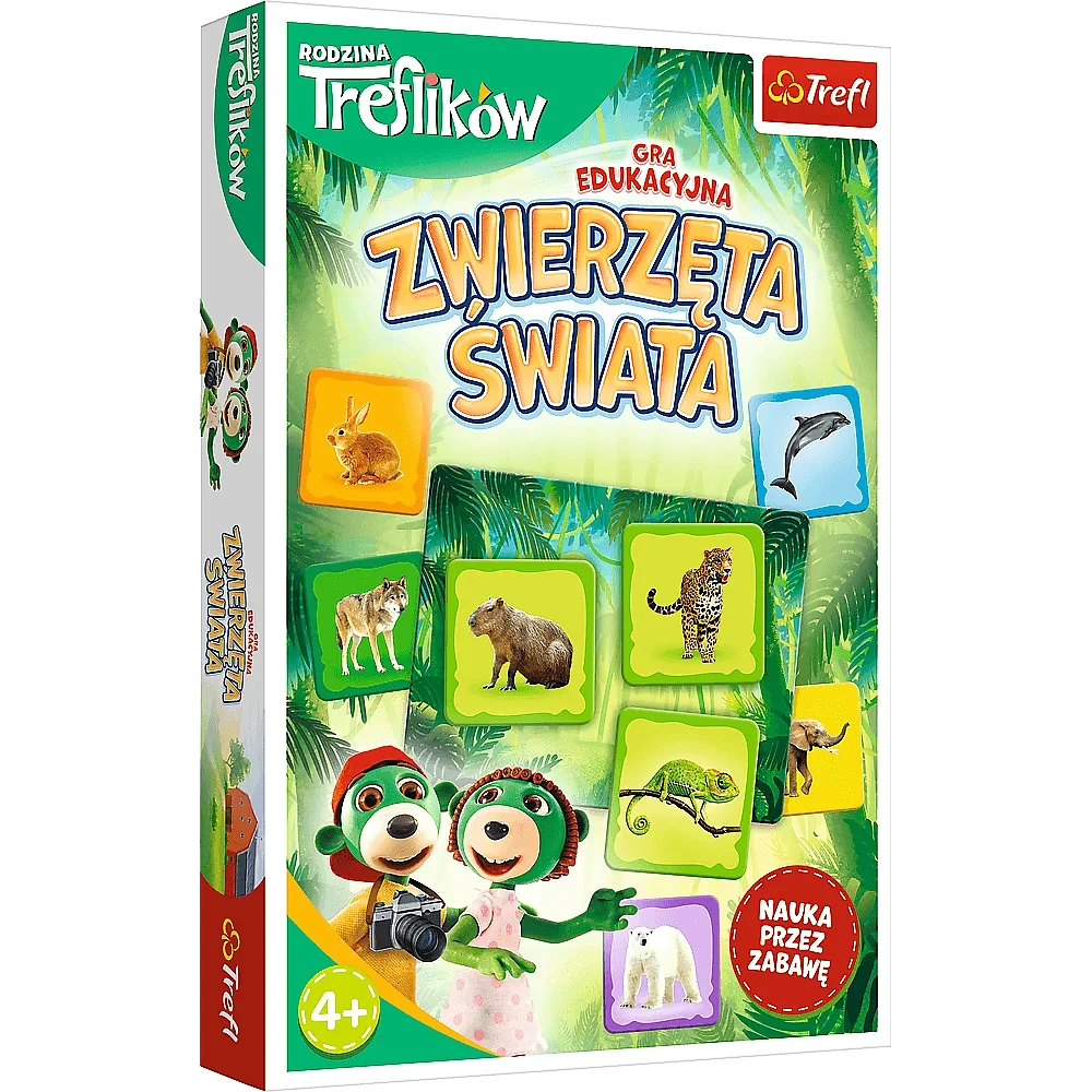 Gra edukacyjna: Zwierzęta Świata (Rodzina Treflików)