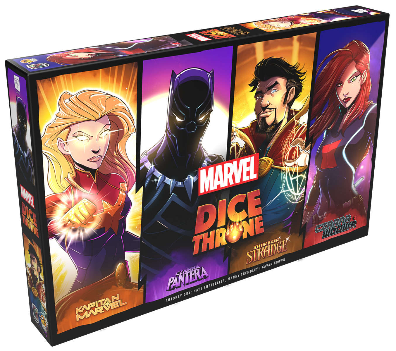 Dice Throne Marvel: Box 2 (Czarna Pantera, Kapitan Marvel, Doktor Strange, Czarna Wdowa)