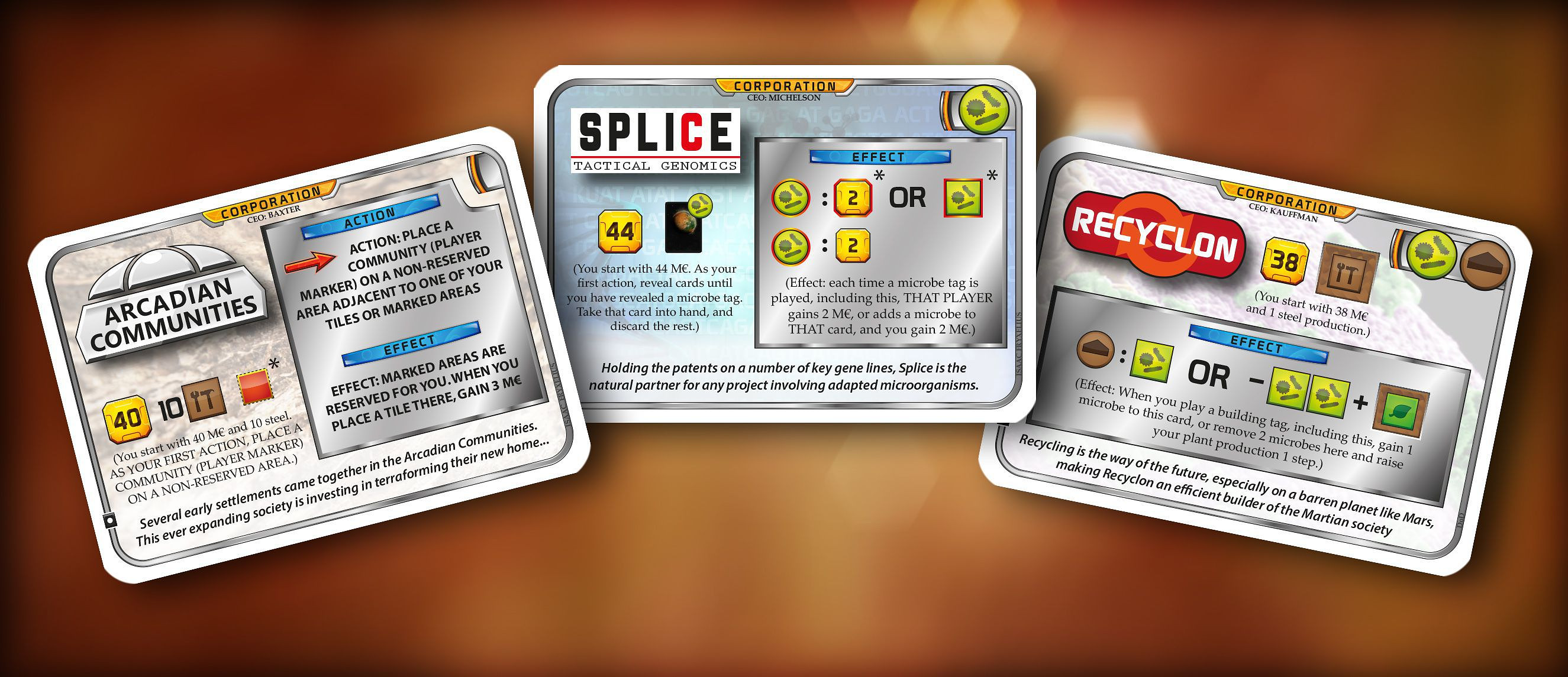 Terraforming Mars: BGG User-Created Corporation Pack