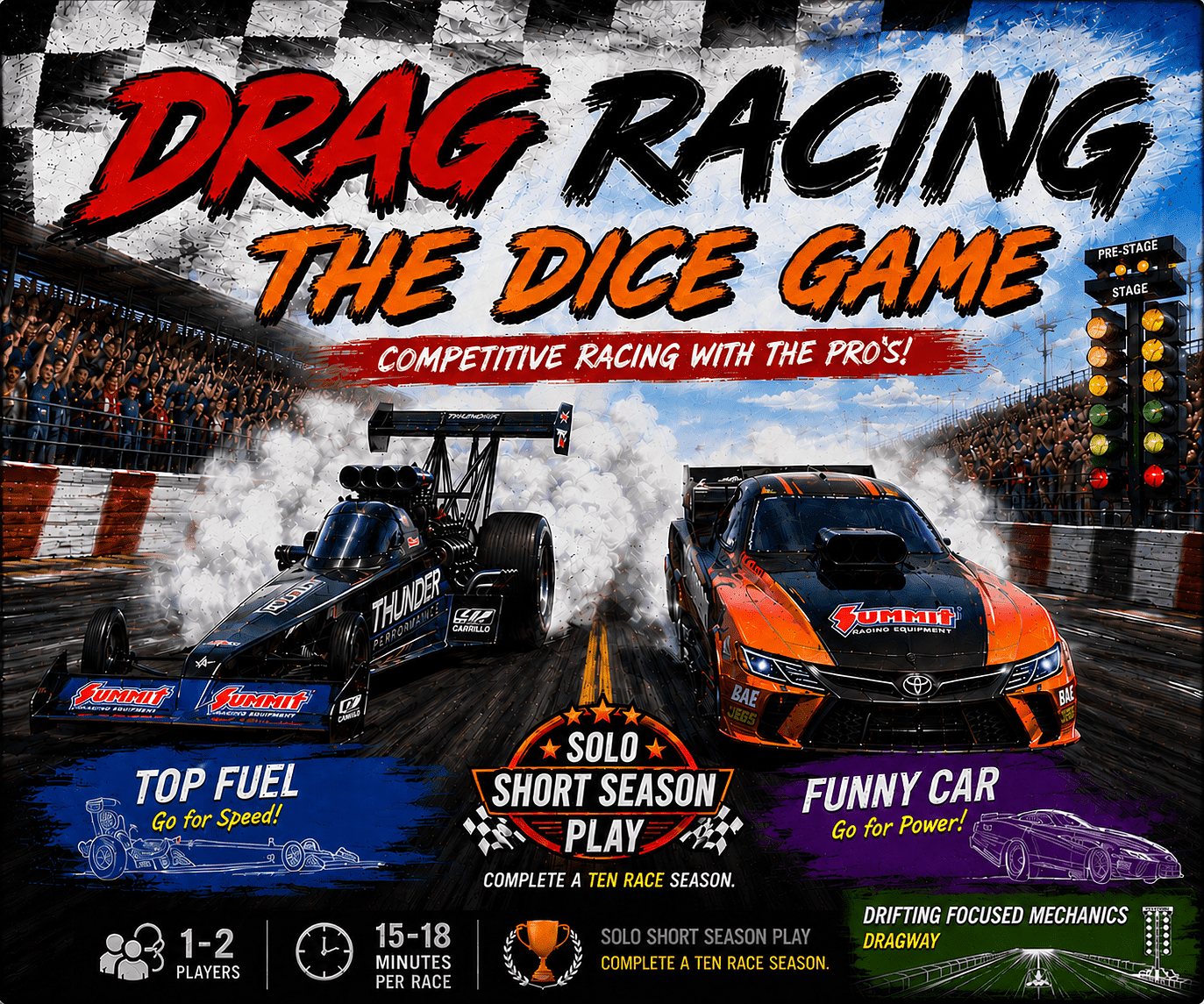 Drag Racing: The Dice Game Top Fuel / Funny Car