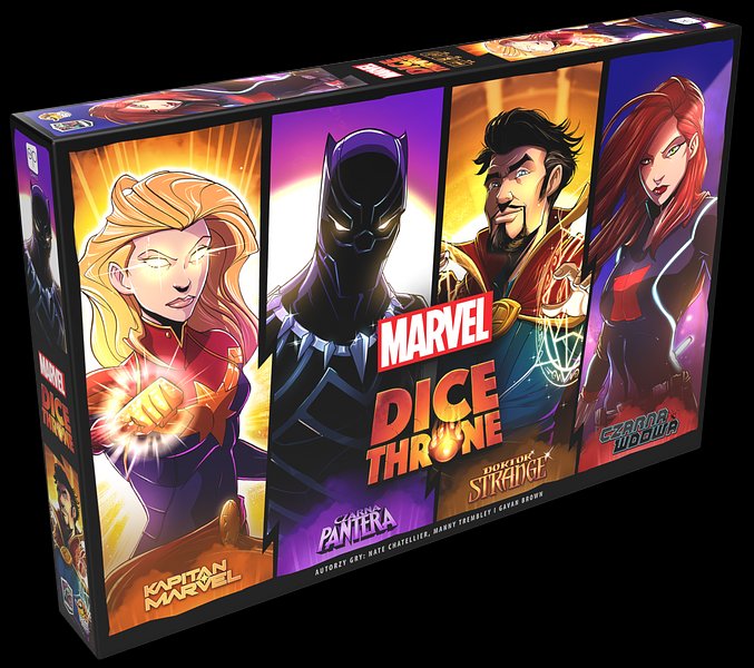 Dice Throne Marvel: Box 2 (Czarna Pantera, Kapitan Marvel, Doktor Strange, Czarna Wdowa)