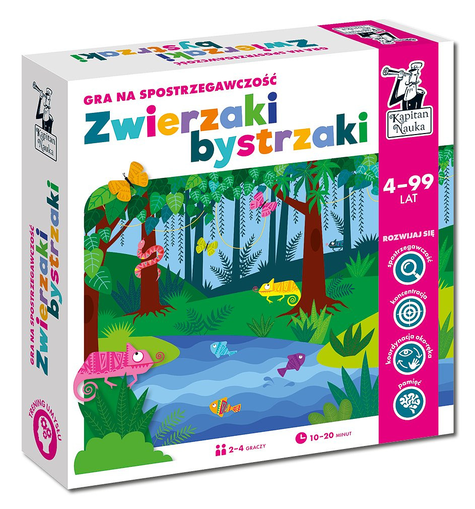 Gra na spostrzegawczość: Zwierzaki bystrzaki