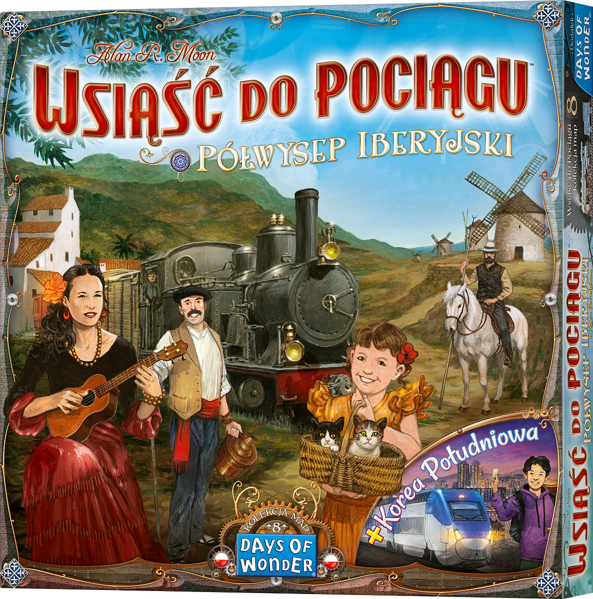 Wsiąść do pociągu: Kolekcja map 8 - Półwysep Iberyjski i Korea Południowa