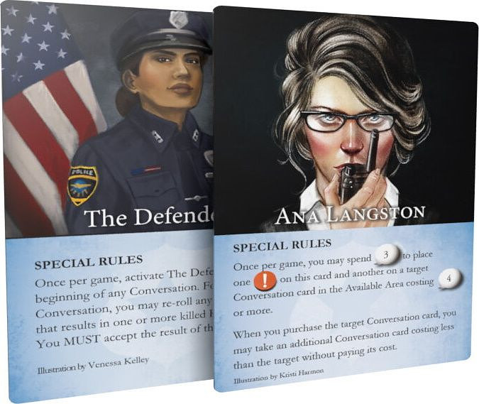 Hostage Negotiator: The Defender and Ana Langston Promo Cards