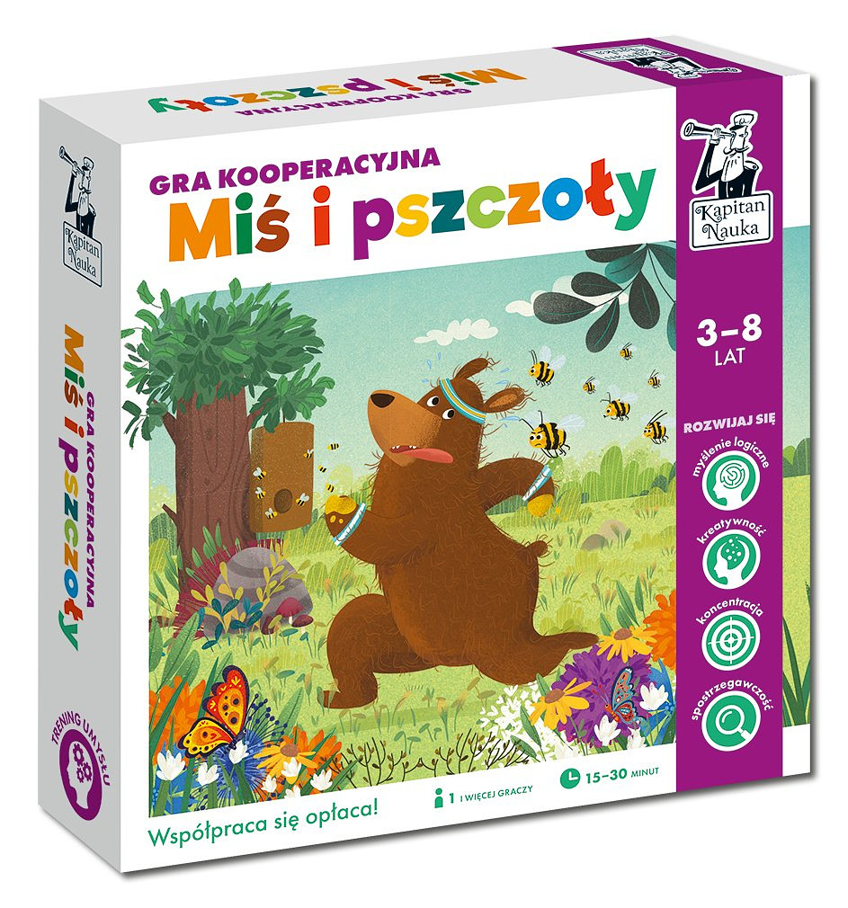 Gra kooperacyjna: Miś i pszczoły