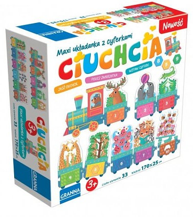 Maxi układanka: Ciuchcia