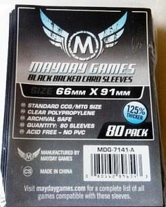 Card Sleeves: Mayday Standard - Black Backed