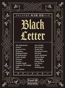 Font Karuta Black Letter