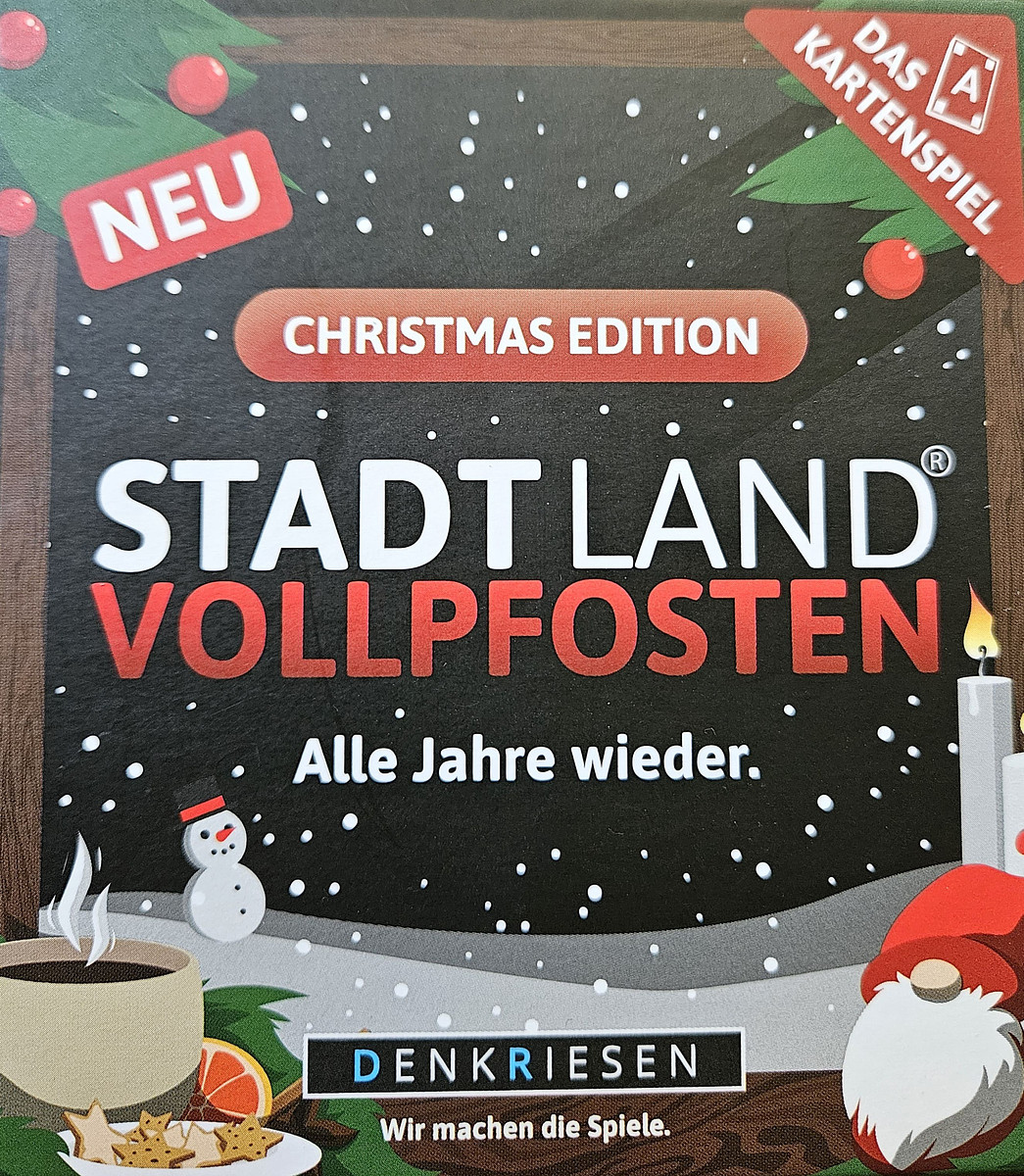 Stadt Land Vollpfosten: Das Kartenspiel – Christmas Edition