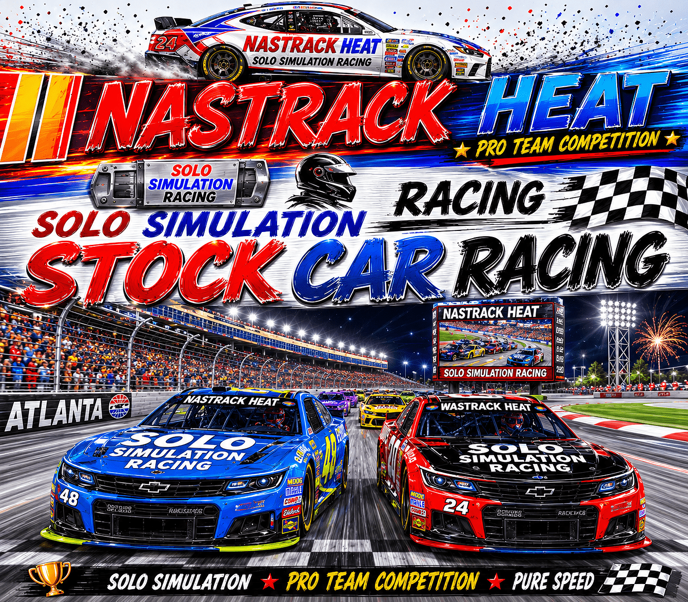 NASTRACK HEAT: Stock Car Solo Racing