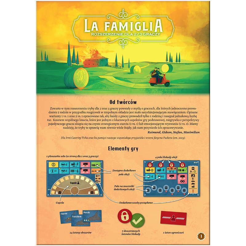 La Famiglia: Rozszerzenie dla 2/3 graczy