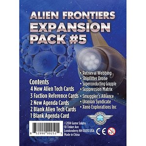 Alien Frontiers: Expansion Pack #5