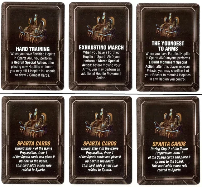 Lords of Hellas: Sparta Cards
