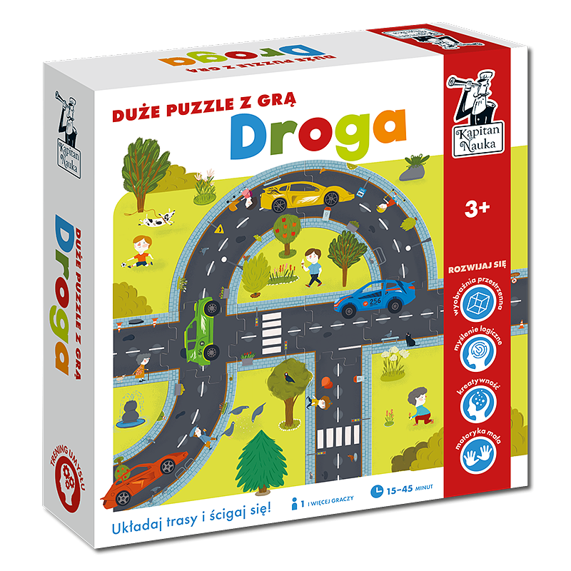 Duże puzzle z grą: Droga