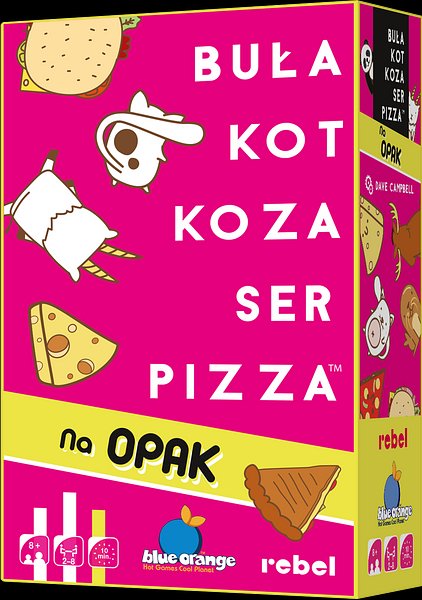 Buła, Kot, Koza, Ser, Pizza - Na opak