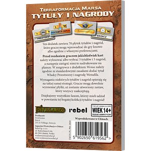 Terraformacja Marsa: Tytuły i nagrody