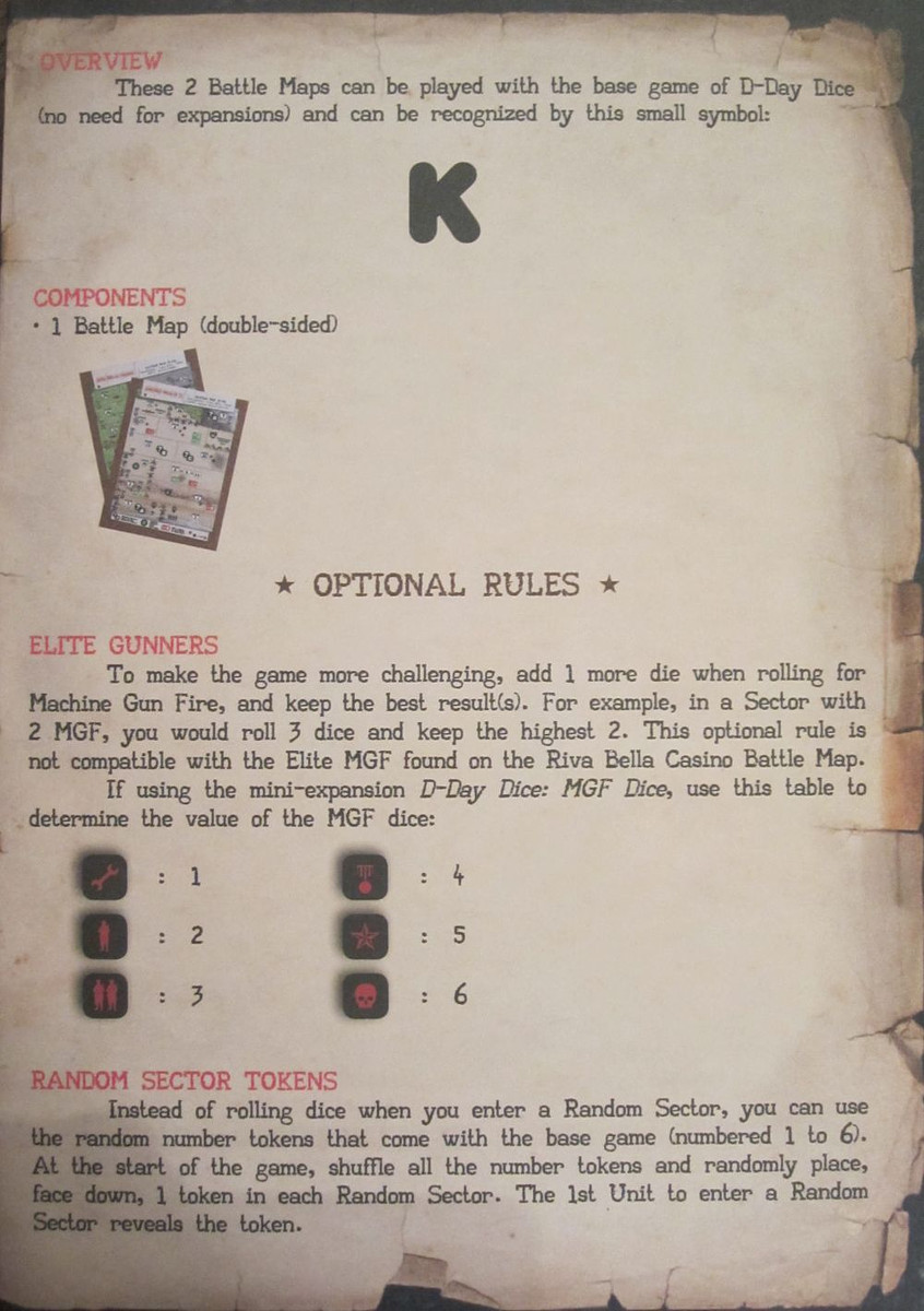 D-Day Dice: K-Maps