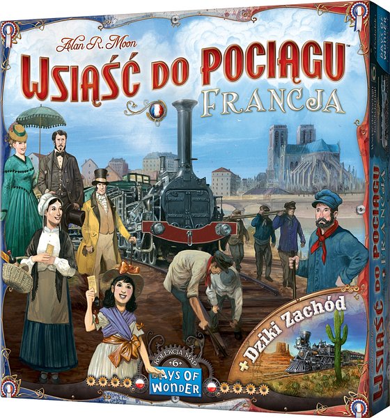 Wsiąść do pociągu: Kolekcja map 6 - Francja i Dziki Zachód