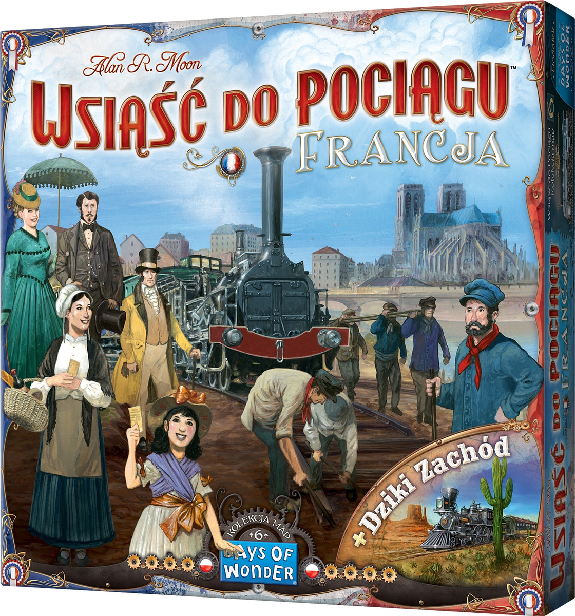 Wsiąść do pociągu: Kolekcja map 6 - Francja i Dziki Zachód
