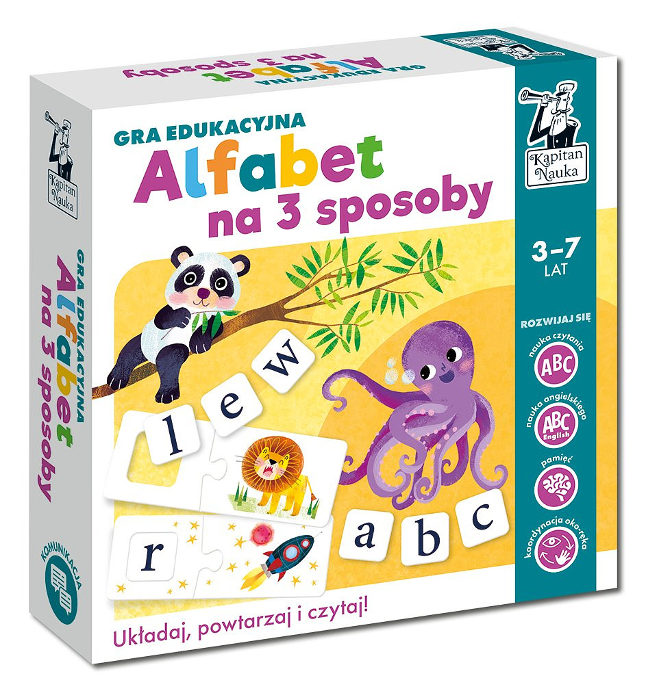 Gra edukacyjna: Alfabet na 3 sposoby