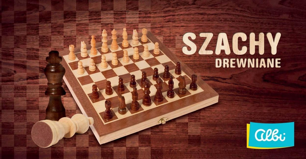 Szachy drewniane