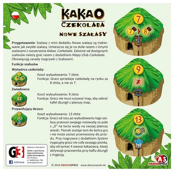 Kakao: Czekolada - Nowe szałasy