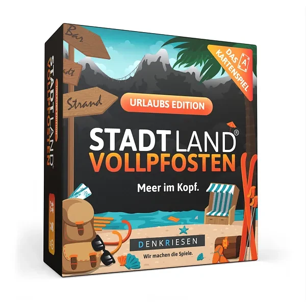 Stadt Land Vollpfosten: Das Kartenspiel – Urlaubs Edition