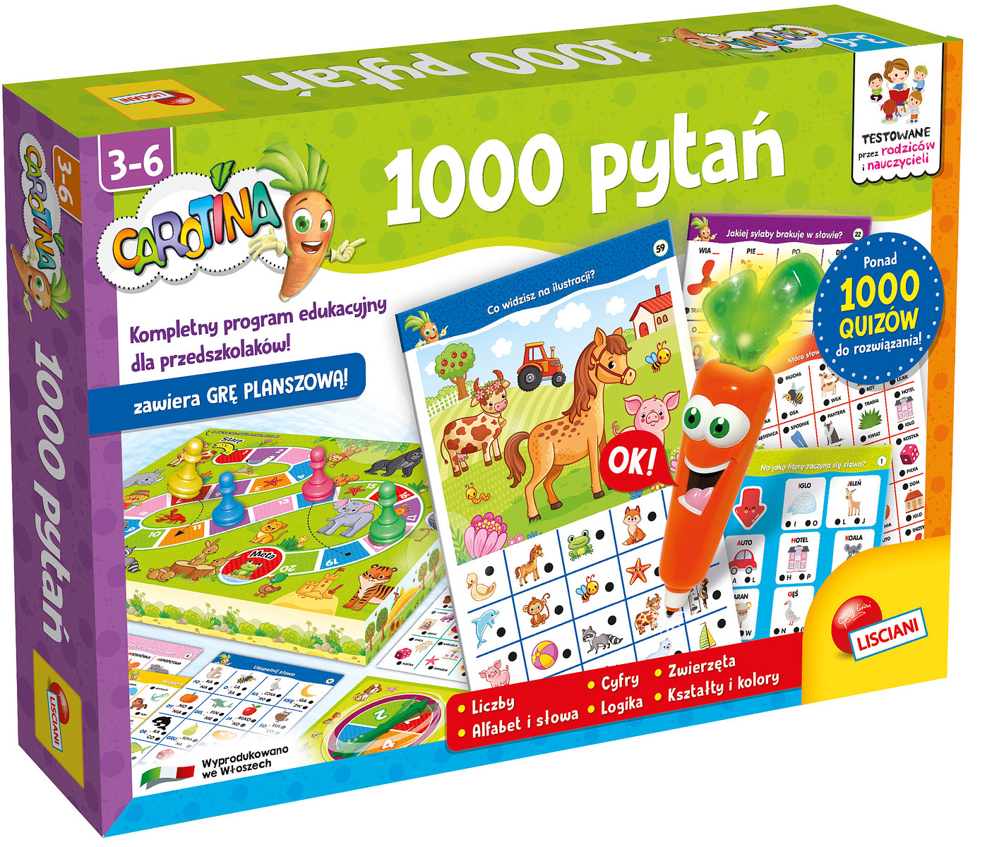 Carotina: 1000 pytań - Kompletny program edukacyjny dla przedszkolaków!