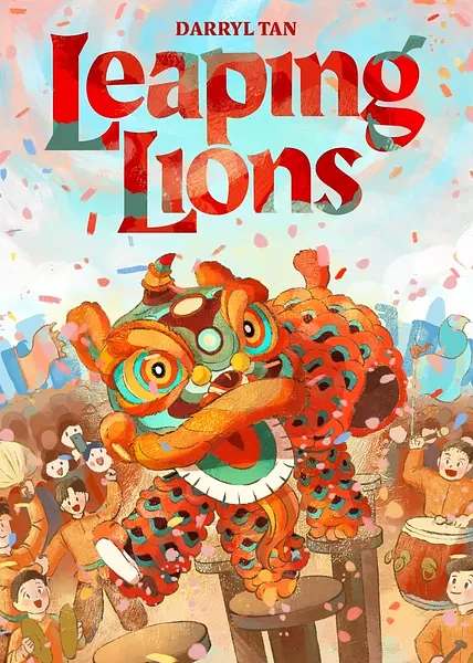 Leaping Lions