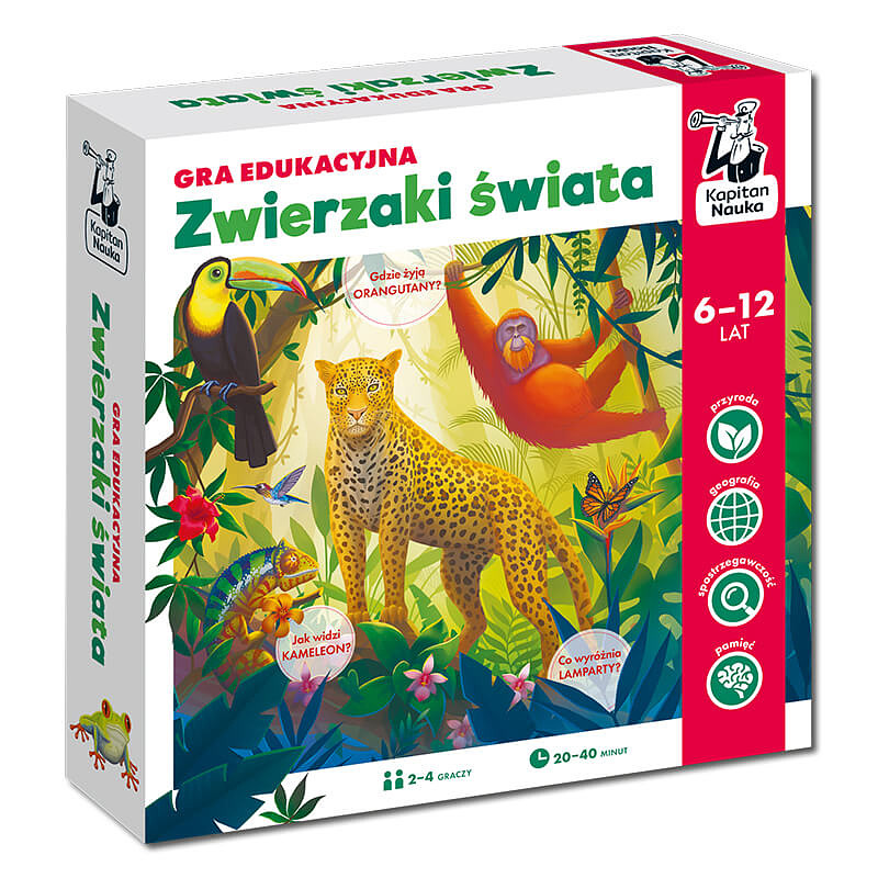 Gra edukacyjna: Zwierzaki świata