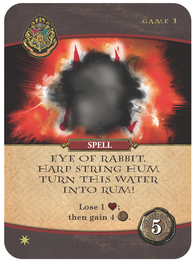 Harry Potter: Hogwarts Battle – Spell: Eye of Rabbit, Harp String Hum, Turn This Water Into Rum!