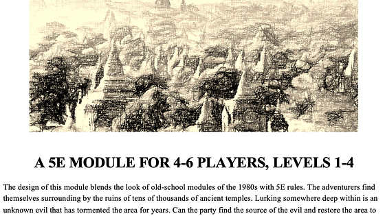 The Lost Temples of Mingalarbar (5E)