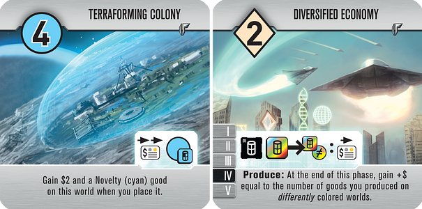 Roll for the Galaxy: Terraforming Colony/Diversified Economy Promo Tile