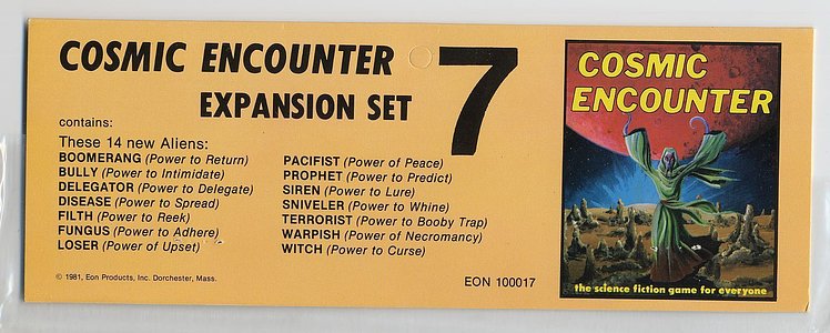Cosmic Encounter: Expansion Set #7