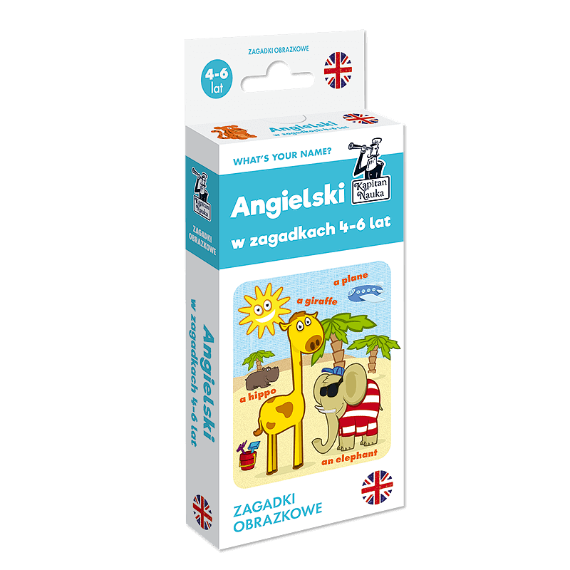 Zagadki obrazkowe: Angielski 4-6 lat