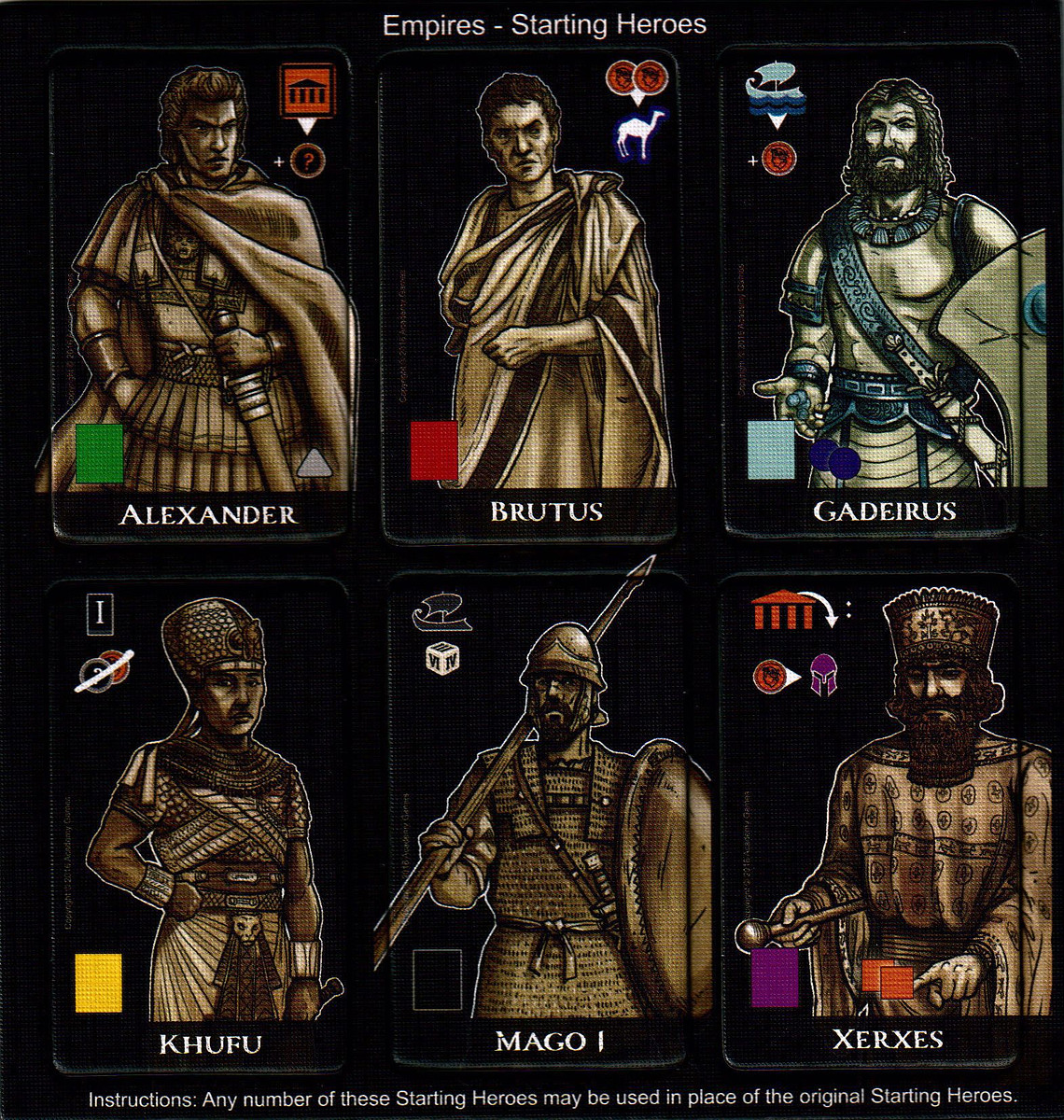 Mare Nostrum: Empires – Starting Heroes